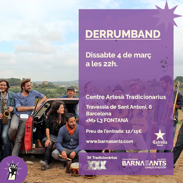 Recordem a Gato Pérez company de viatge de Derrumband amb flaires de #Barcelunya que no pari la música!
ℹ barnasants.com/wp/index.php/d…