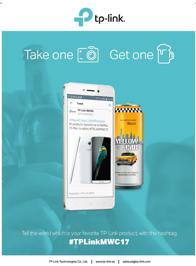 Accendi il mobile World Congress 2017 Ti aspettiamo allo stand di TP-link con birra fresca... Passi? #mwc2017 #beer #birra #neffos #tplink