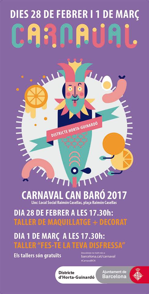 InterculturalHG's tweet photo. Aquesta tarda aprendrem a fer disfresses al barri de #canbaró de @bcn_hg i dissabte ho celebrarem a la festa de carnestoltes #RaimonCasellas https://t.co/wpFH5hU6DL