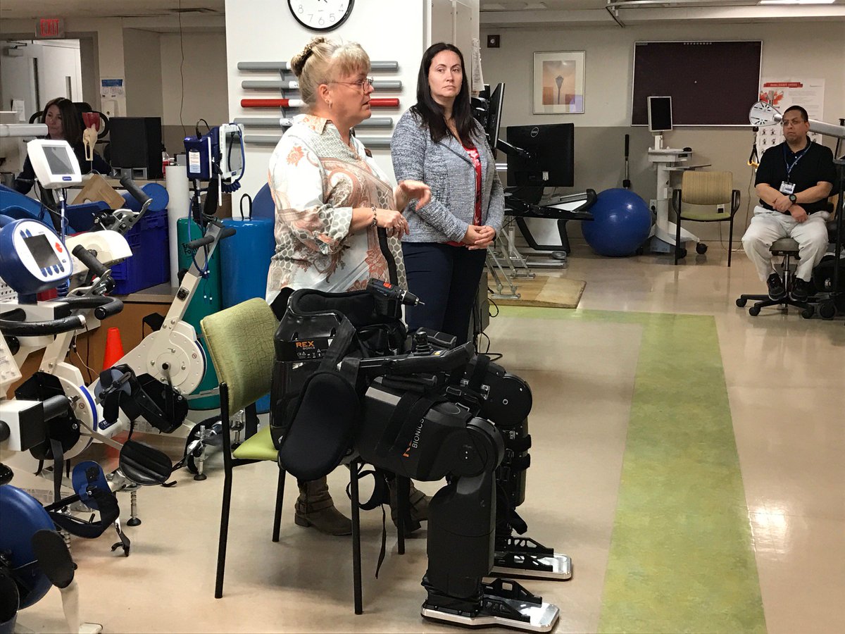 Enable Me's Dr. Sarah Norring &amp; Dr. Sherri Wallis of <a href="/rexbionicsnews/">Rex Bionics</a> work with the team at Mount Sinai Hospital in New York.