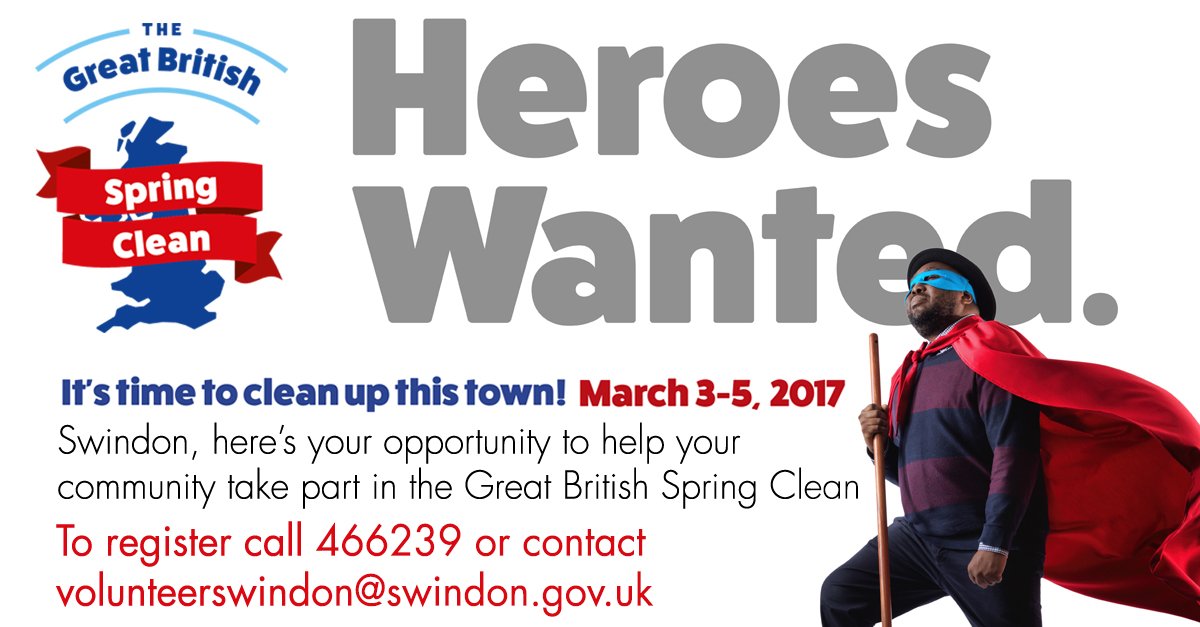 Could you spare some time to get involved in a clean up in your local area?? #SwindonSpringClean