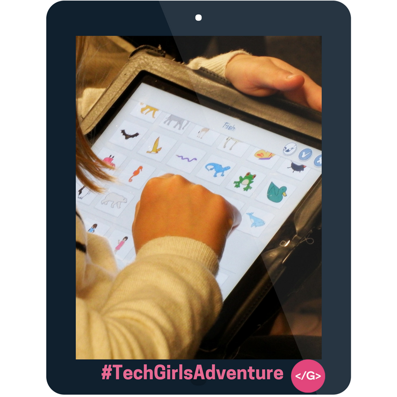 GirlsInLab's tweet photo. Aprendimos a leer y escribir #tecnología :) #GirlsHack #TechGirlsAdventure Lo vamos a volver a hacer https://t.co/EMC4jTROmA https://t.co/eKkoz5e7id