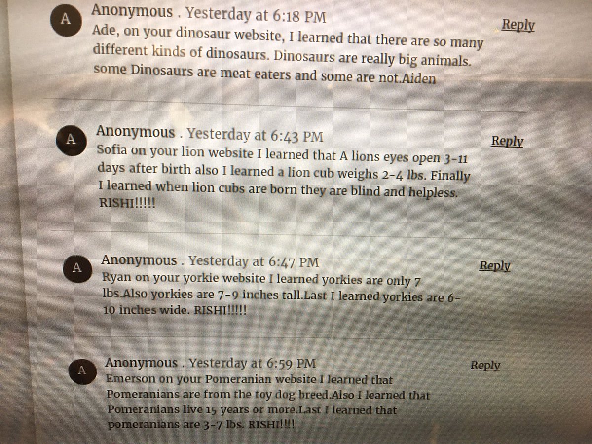 MrsCTechnology's tweet image. So impressed with 3rd grade S's blog comments about what they learned from their classmates' nonfiction websites!@mrsebneter3