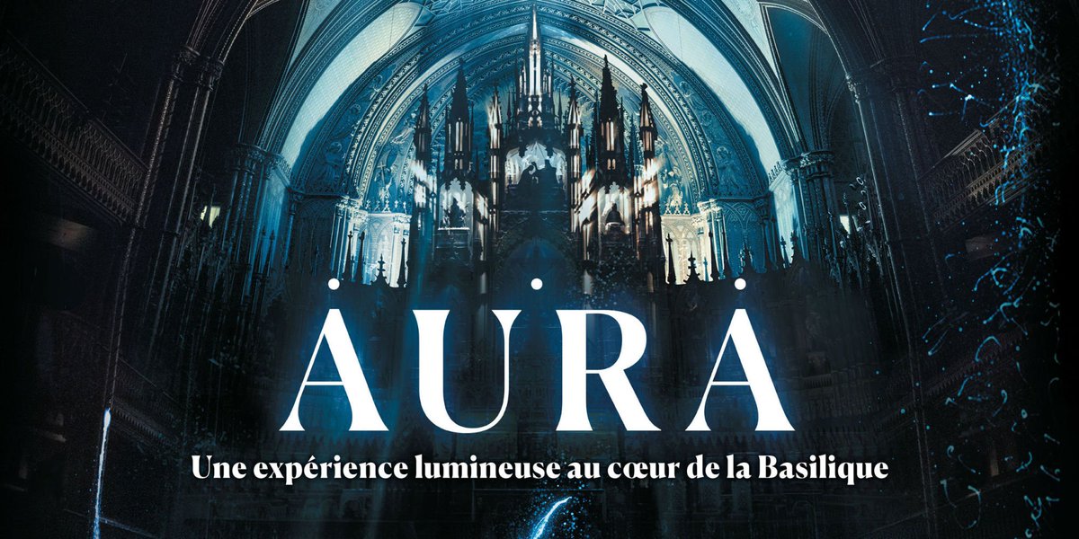 HuffPostQuebec's tweet photo. «Aura»: @Moment_Factory s'invite à la Basilique Notre-Dame pour le 375e de Montréal https://t.co/EfiNVLNlqN https://t.co/YKxfavfLPG
