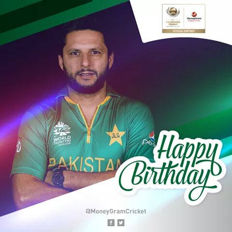 Happy birthday shahid Afridi bhai 