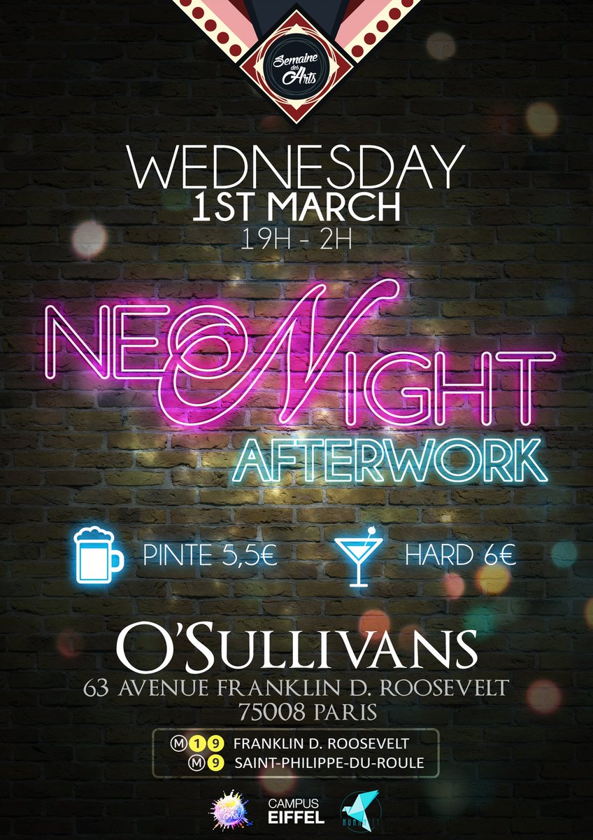 Humanity_ESCE's tweet photo. NEONIGHT IS BACK !! Retrouvez-nous ce soir O'Sullivans 🔥#Neonightisback #BDAxHUMANITY #vieassoesce https://t.co/uiZLtlIGtG