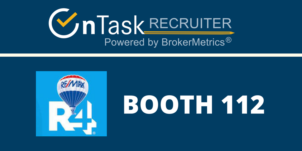 OnTaskRecruiter's tweet photo. Good morning #RemaxR4! Have you been by booth 112 yet? Come see us, TODAY! #getontask @Terradatum @remax https://t.co/VX30j4ExxM