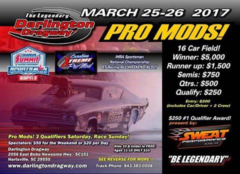 Carolinaxtreme's tweet photo. Our first race of the 2017 season just a couple weeks away! 20 Pro Mods already pre-registered! https://t.co/bTJ2K6OVVI