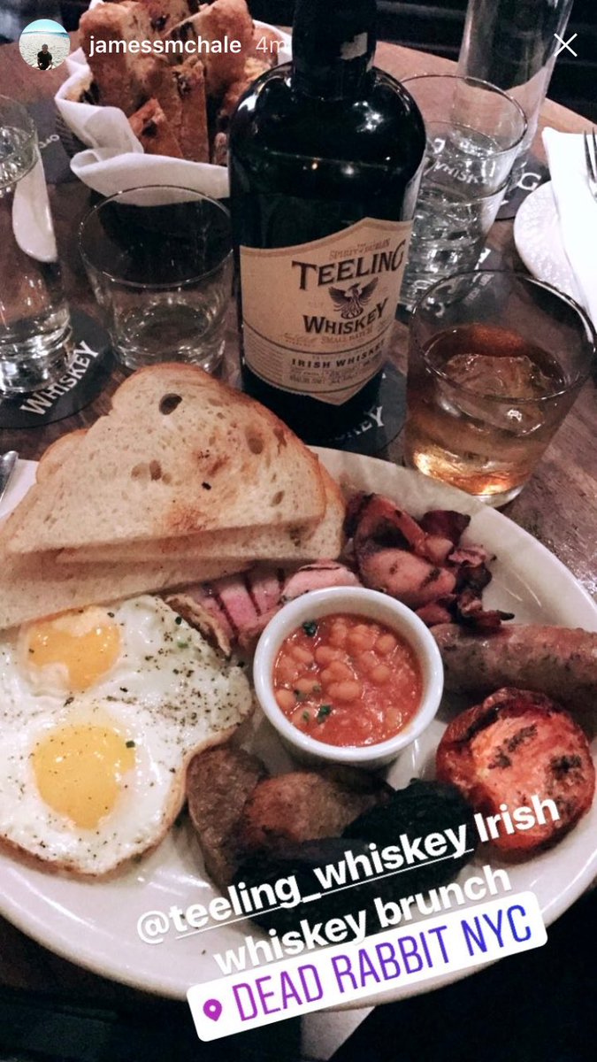 TeelingWhiskey's tweet photo. Indulging in a birra #TeelingWhiskey brunch @DeadRabbitNYC 👌🏻 https://t.co/SNMS5fwkev