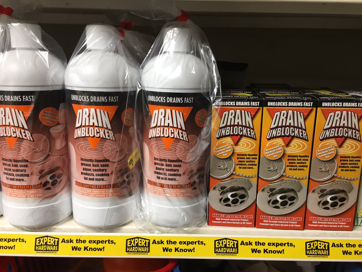 HardwareIreland's tweet image. A proper drain killer &amp;amp; one of our best selling lines .93% sulphuric acid so caution is advised but this really is 💪 strong #drainproblems
