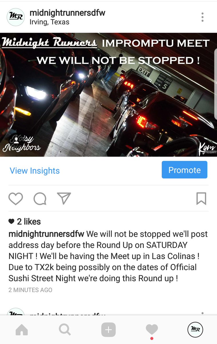 SushistreetDFW's tweet photo. Latest Update on the Meet check us out on IG as well (@midnightrunnersdfw) https://t.co/cvG2W1x86n