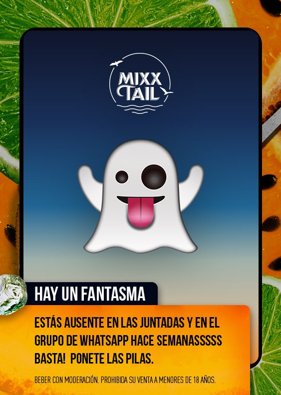 Mandale esta tarjeta a tu amig@ del grupo de whatsapp que está en otra!