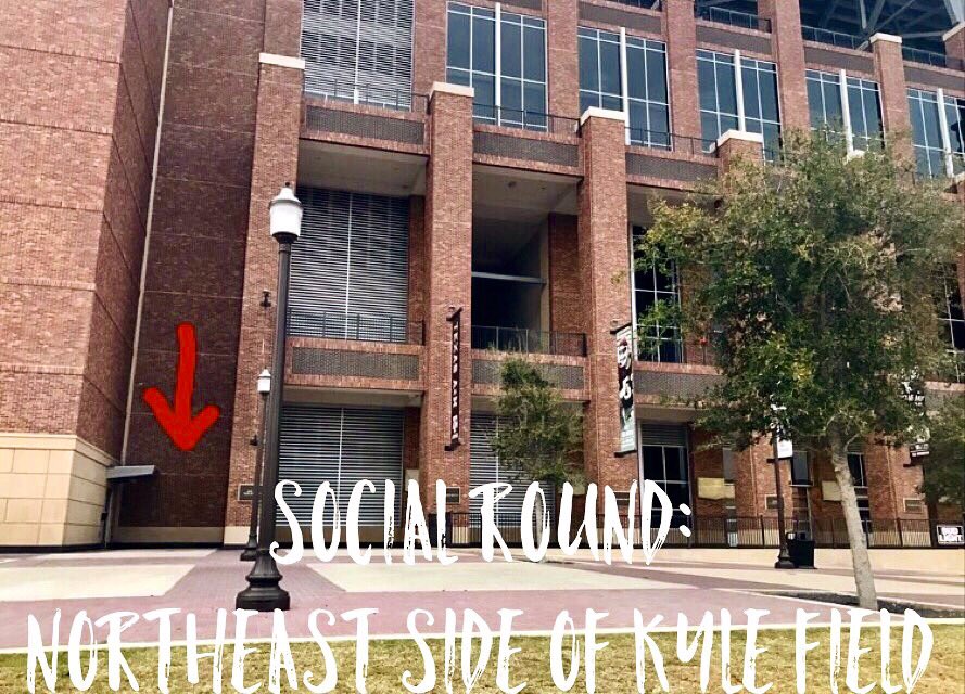 AggieElites's tweet photo. TONIGHT IS SOCIAL ROUND! Please go to the Presidential Lounge on the northeast side of Kyle Field, in front of Lot 62. https://t.co/sqHtdmBDT9