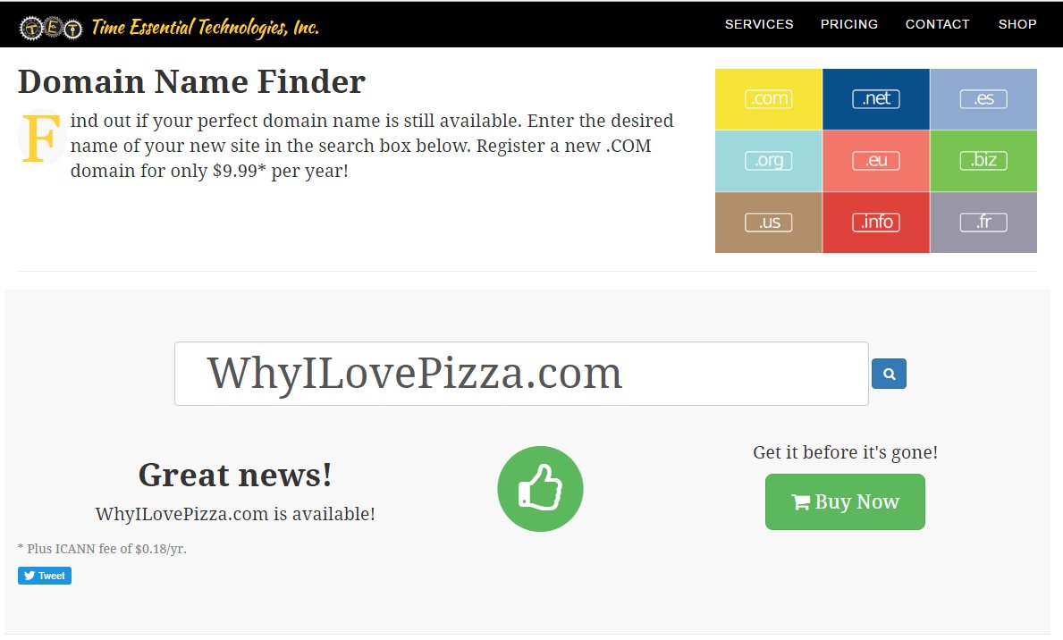 clickTET's tweet image. #Trending #DomainFinder #SpringIn5Words #NationalPigDay - Find out if your perfect domain name is still available. clicktet.com/services/find-…