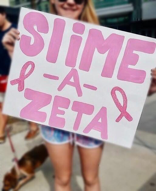usfzta's tweet photo. Come slime a zeta for $2 now at bull market!! You'll get points for your team & be donating to a good cause!๐ #thinkpink #thinkzeta https://t.co/GC0sMdFlif