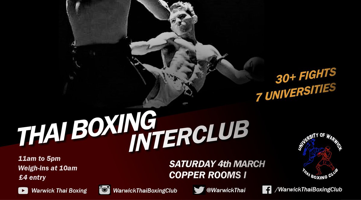 Prepare for some epic action and shirtless guys ^_^ #warwickthaiboxing #warwicksport