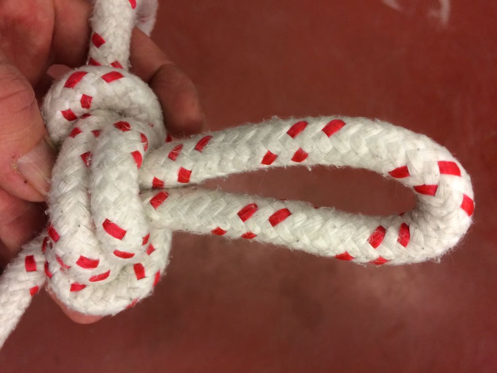 LHSP_ry's tweet image. Tänään #nuoriso-osaton harjoitukset aiheena solmut. Trivia #kysymys mikä on tämän #solmun nimi