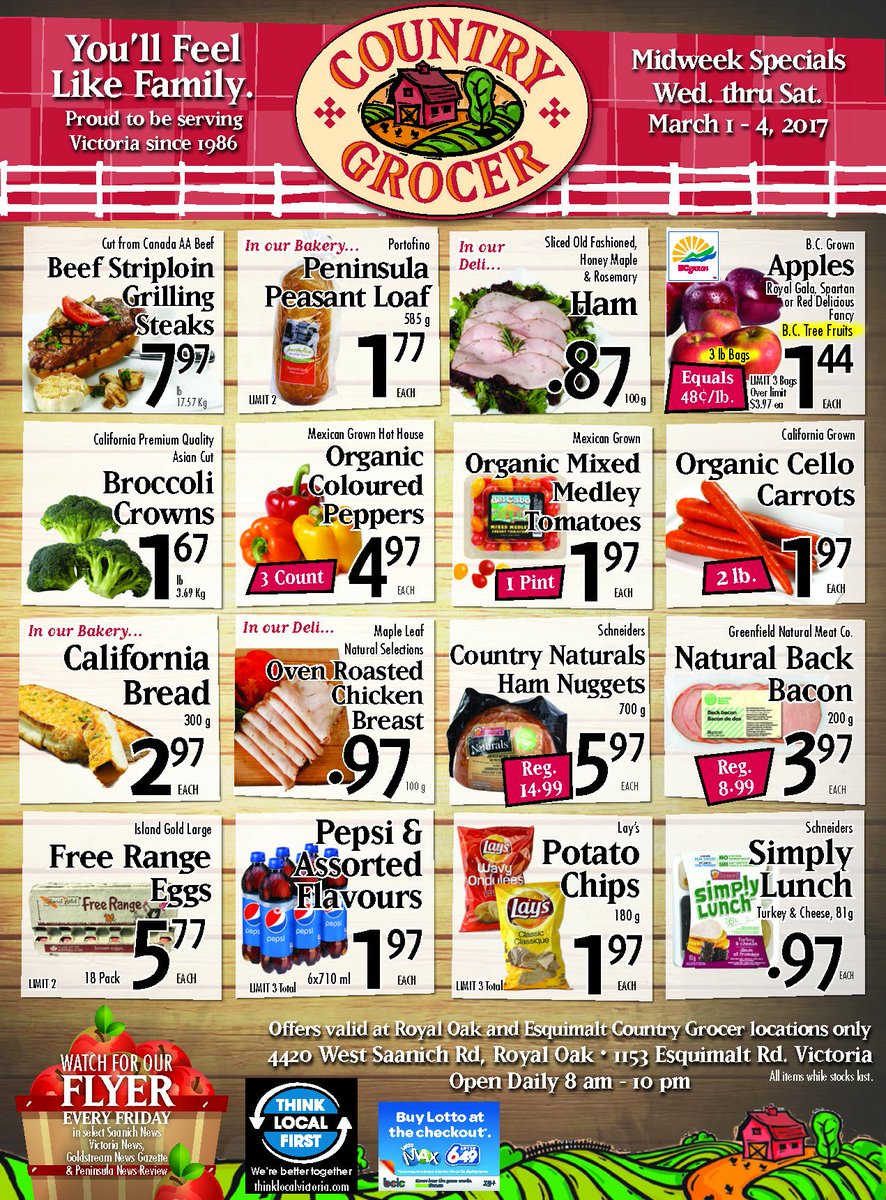 Country Grocer (@countrygrocer) on Twitter photo Hey #yyj This week we have Free Range Eggs, <a href="/PortofinoBakery/">Portofino Bakery</a> Bread, <a href="/Schneiders/">Schneiders®</a> Ham, Simply Lunch and more. Tx for shopping @ShopLocalYYJ Hey #yyj This week we have Free Range Eggs, <a href="/PortofinoBakery/">Portofino Bakery</a> Bread, <a href="/Schneiders/">Schneiders®</a> Ham, Simply Lunch and more. Tx for shopping @ShopLocalYYJ