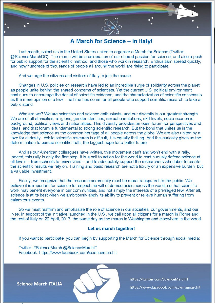 Science March ITALY tweet media