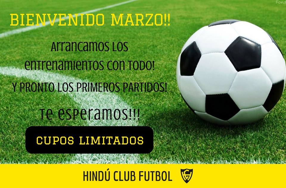 Comienza marzo y la Escuelita de Fútbol del H se pone a punto para este 2017. No te quedes afuera y anotate.

👇⚽️¡Vamos la Escuelita!⚽️👇