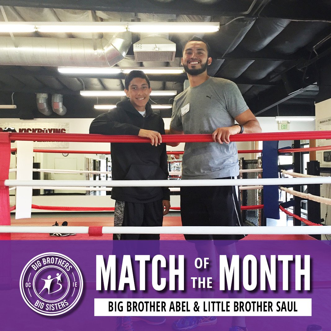 BBBSOC's tweet photo. Congrats to #MatchoftheMonth Big Brother Abel & Little Brother Saul! Saul is a high school senior & Abel is helping him reach graduation! https://t.co/1JKrC6rZhT