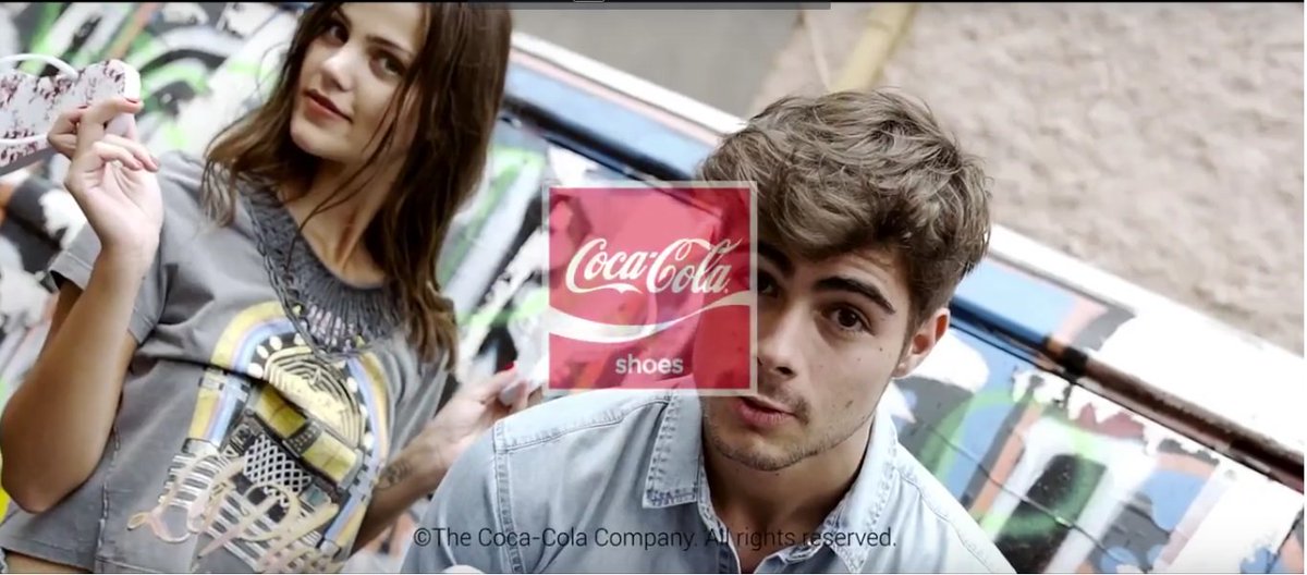 rafavittibr's tweet photo. Screenshots - "Nova Campanha Coca-Cola Shoes com os #CokeStars Rafael Vitti e Pâmela Tomé." #cocacolashoes https://t.co/nvFeHQDzfc