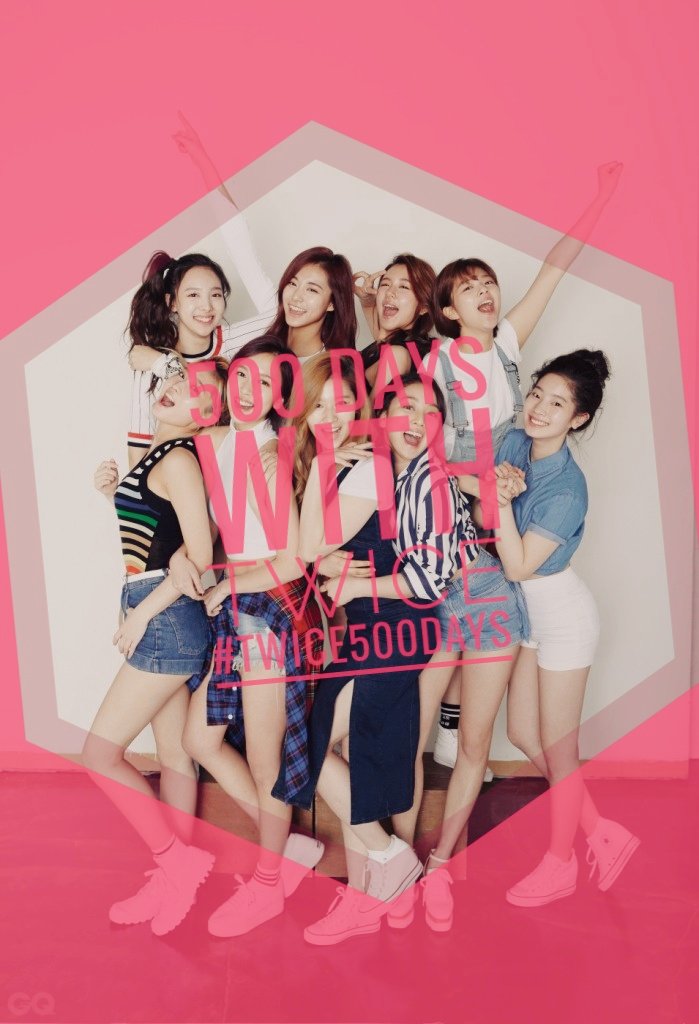 TWICE_GLOBAL's tweet photo. We love you @JYPETWICE! 
ONCE X TWICE ❤
#TWICE500days https://t.co/tieJcCHTFs