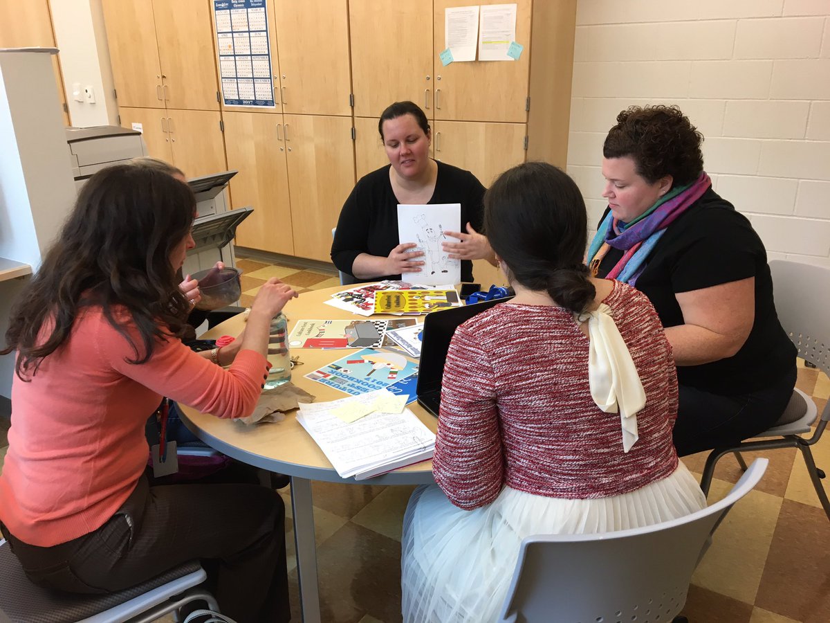 MsDesberg's tweet image. World Language, Art, History &amp;amp; English teachers working together! @ProfePietro @MrsTuckerWHS @MsFidsWHS @MmeVeliz #interdisciplinarywork 👍🏻