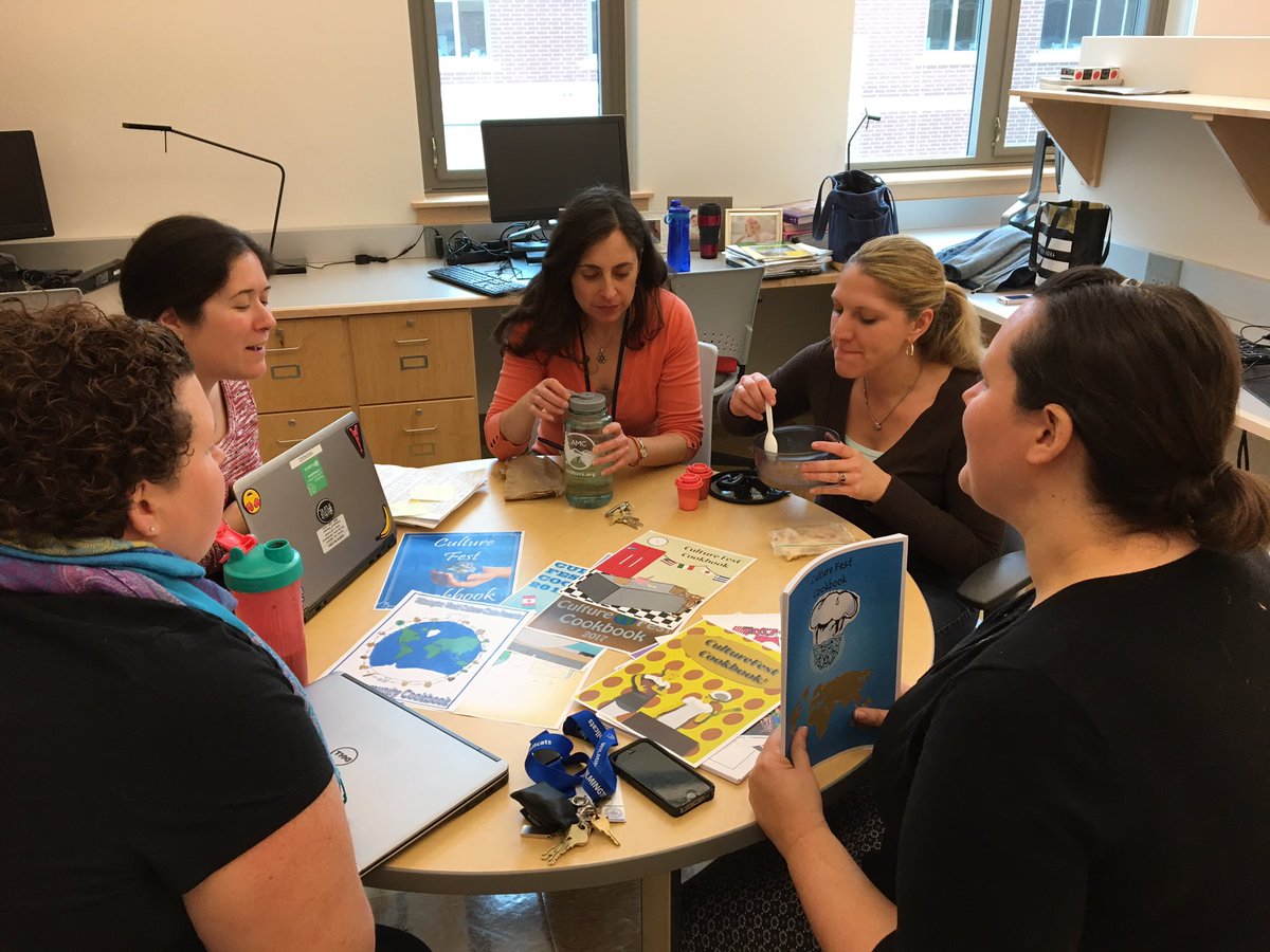 MsDesberg's tweet image. World Language, Art, History &amp;amp; English teachers working together! @ProfePietro @MrsTuckerWHS @MsFidsWHS @MmeVeliz #interdisciplinarywork 👍🏻