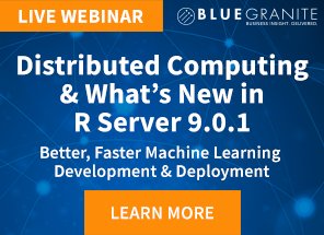BlueGraniteInc's tweet image. This month&apos;s webinar will feature #DistributedComputing &amp;amp; #RServer. Register today! #rstats bluedata.us/2m34qJE