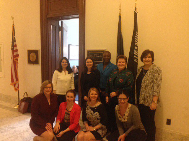 StephMock2014's tweet photo. TY @SenBobCasey 4 being a champion 4 early learning! #pa advocates visiting @NAEYC @PennAEYC @ECECaucusPA #ppf2017 https://t.co/O5tPvPS3UY