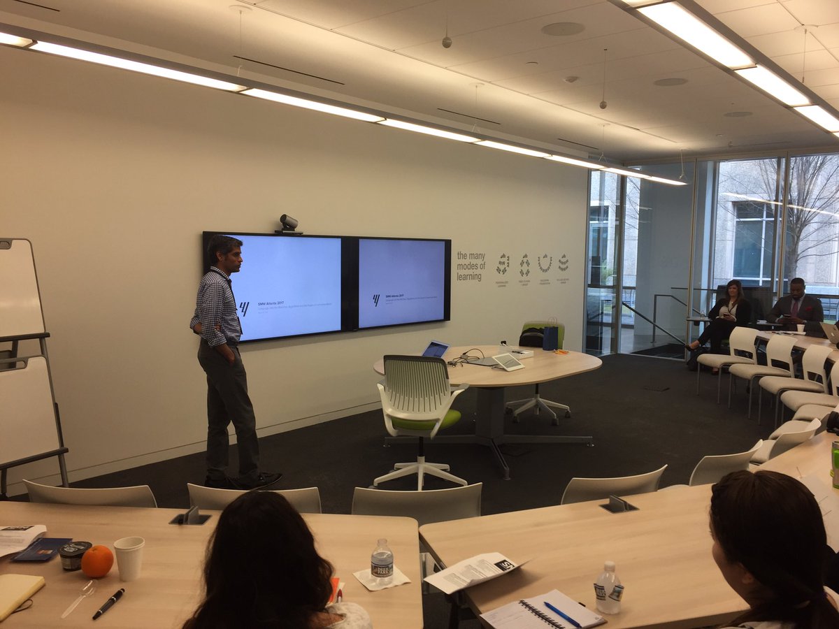 MarkHenryMedia's tweet photo. Raghu Kakarala, @interpolate, discusses how to sustain branded content in a disruptive market-space. #SMWIATL https://t.co/OJQRAyyonx