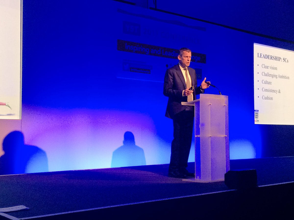 YouthSportTrust's tweet photo. Martin Glenn on change: 'Tradition is important, but if you live in the past, you'll get the same results.' @fa #YSTconference https://t.co/W9mFR9saai
