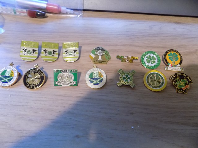 Cybertims's tweet image. Celtic badges for sale, some rare,  job lot. offers by DM please. going to a very good cause