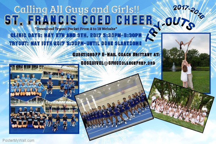 Coach_BEsq's tweet photo. Reminder! Tryouts are fast approaching! We can't wait to see you there! @FutureSpartan  #GoSpartans #SFHSCheer https://t.co/DUCjKyW2FQ