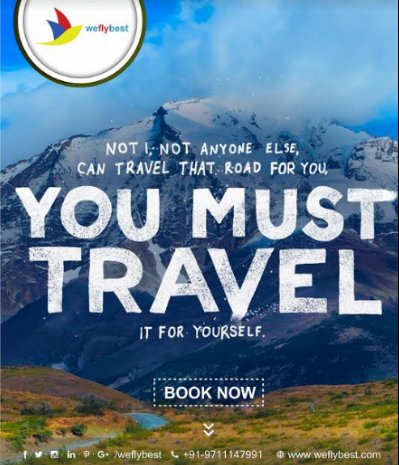 We_fly_best's tweet photo. #Travel today. Tomorrow will cost more.
@HopInLetsTravel @majid_nri @mostbeautifulp1 @art_lalit @ekrisyandi @TouristGuideEKM @TheKothi https://t.co/S72NZUNRpU