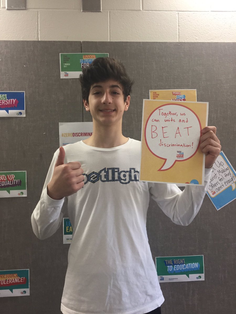 Peyton_NTHC's tweet photo. Unite and Beat Discrimination #boydbence #ZeroDiscrimination https://t.co/sPMEYDhPMW