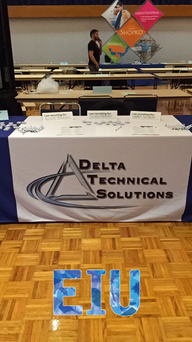 Delta_Technical's tweet image. We are excited to meet the students of @eiu at the #careerfair today!