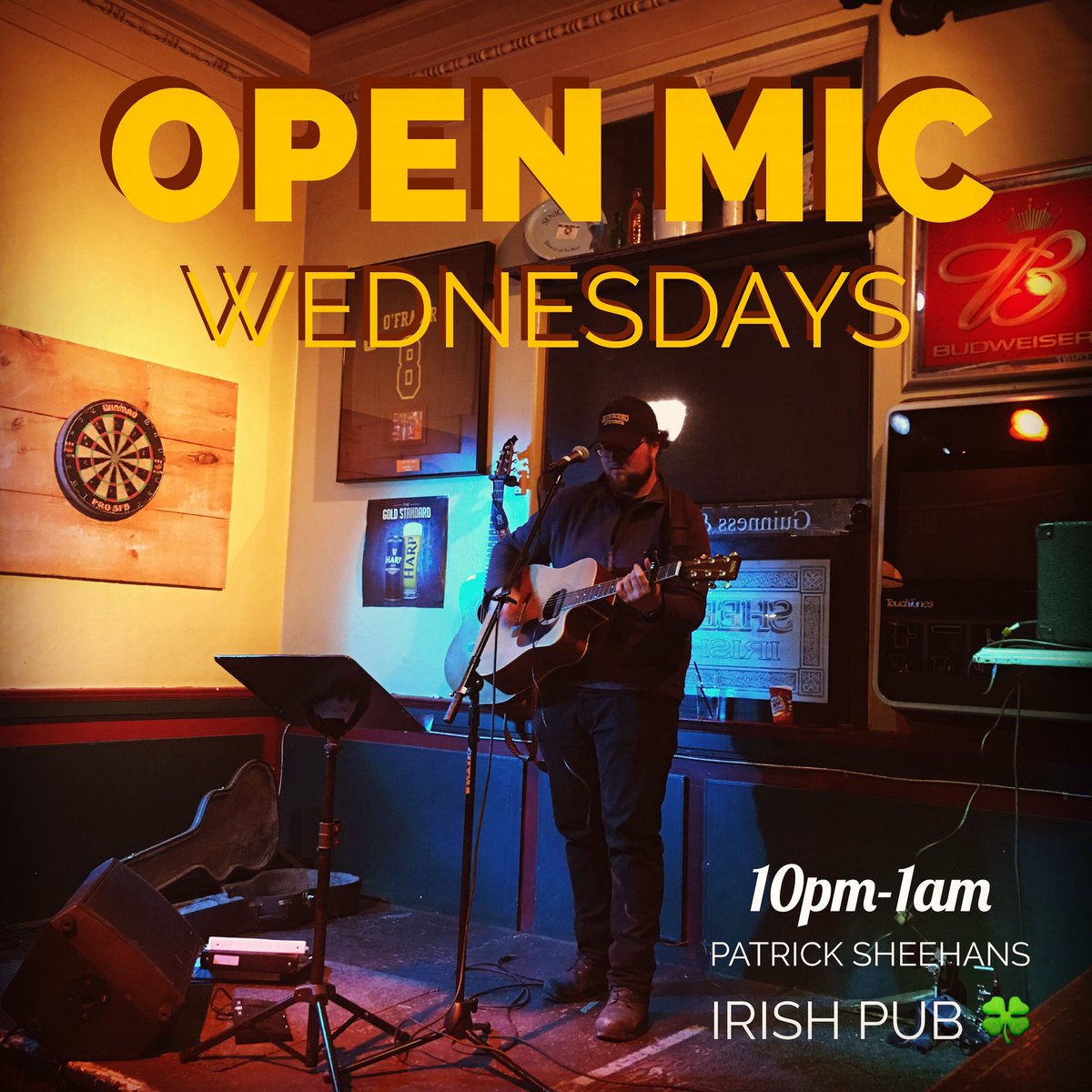 TONIGHT at <a href="/PatrickSheehans/">Sheehans' Pub</a> with yours truly!! 🎤🍻🎶