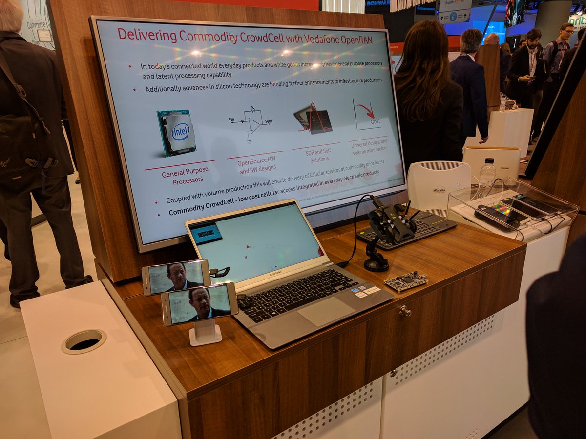 Amarisoft software suite is valuable to numerous! Seen in action at Vodafone booth at #MWC17