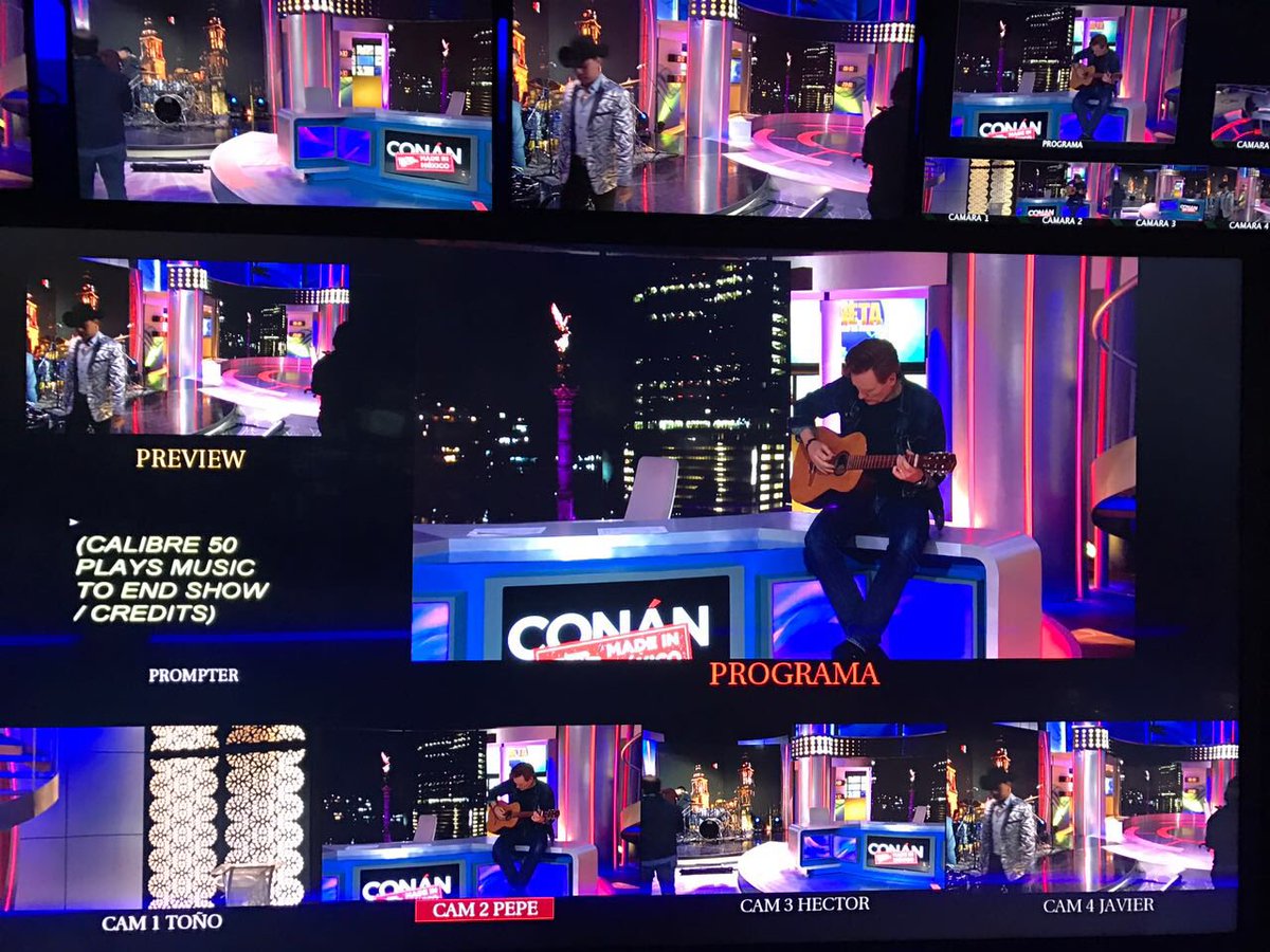 Felicidades a nuestro productor <a href="/lalosuarezc/">Eduardo Suarez</a> quien dirigió el programa de <a href="/ConanOBrien/">Conan O'Brien</a> que hoy sale 22:30 por <a href="/Canal_Estrellas/">Las Estrellas</a>