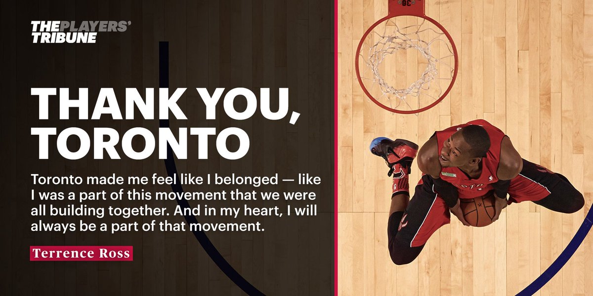 Terrence Ross says goodbye to Toronto. playerstribu.ne/RossToronto