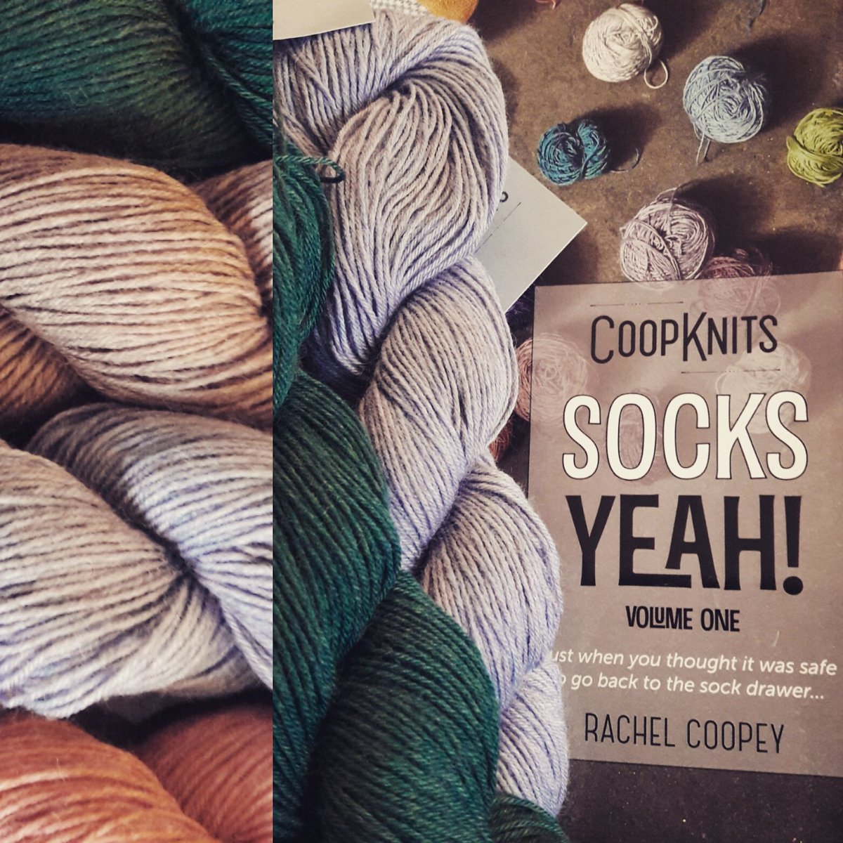 EmGibbon's tweet image. Lovely start to March. New yarn and sock patterns! #socksyeah @coopknits thank you! 🐑 #knitting #cantwait