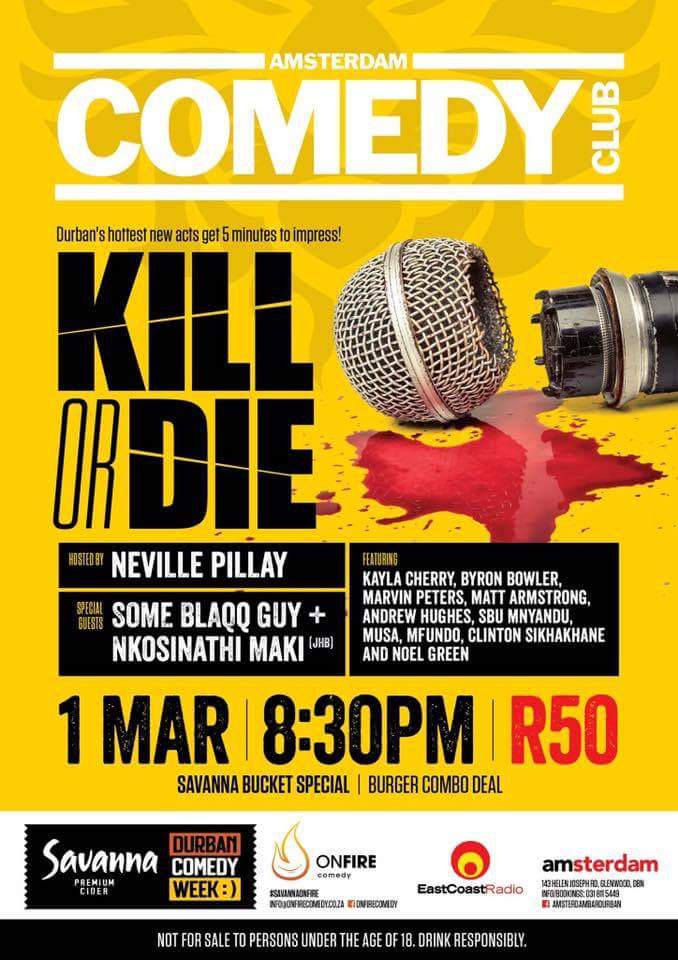 Whacked_Agent's tweet photo. So keen to watch some newbies kill or die on their arse tonight at Amstwrdam Bar DBN!
#OnFireComedy
#Newbies
# Comedy
#HashTag https://t.co/TSwu5kgyJ7