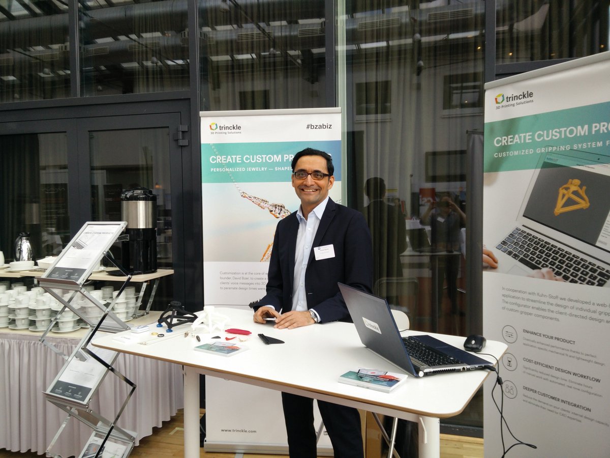 trinckle3D's tweet photo. We've had a great day at the #additivemanufacturing17 forum. Meet us tomorrow to learn more about our #customization software. https://t.co/hbnVe0CVNw