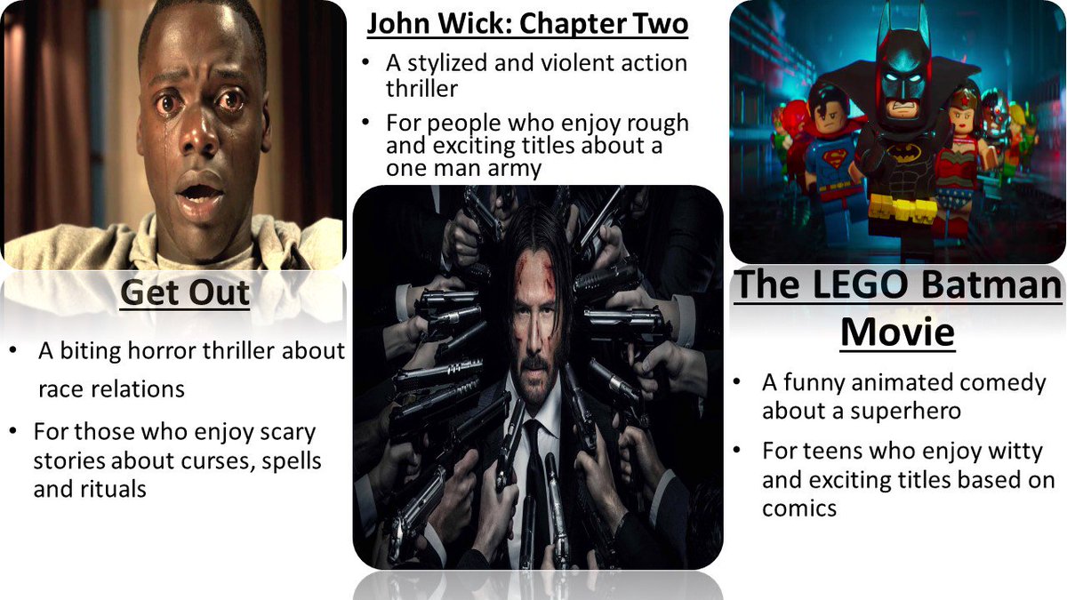 #LEGOBatmanMovie #GetOut #JohnWick2 - Which movie did you enjoy most this February?