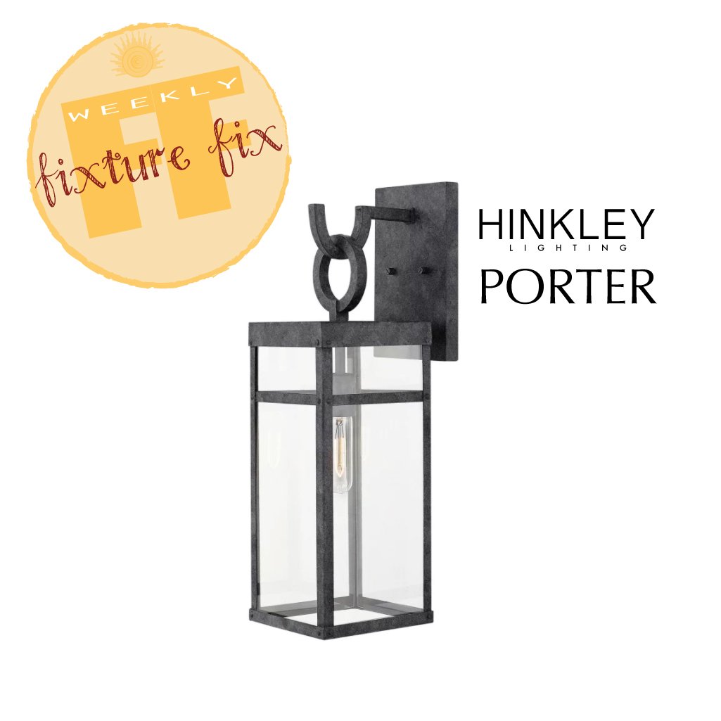 lumareps's tweet photo. @HinkleyLighting Porter is a chic fusion of Modern, Farmhouse, Indust., & Arts/Crafts. #Wednesday #WeeklyFixtureFix https://t.co/cOESV2YnAs