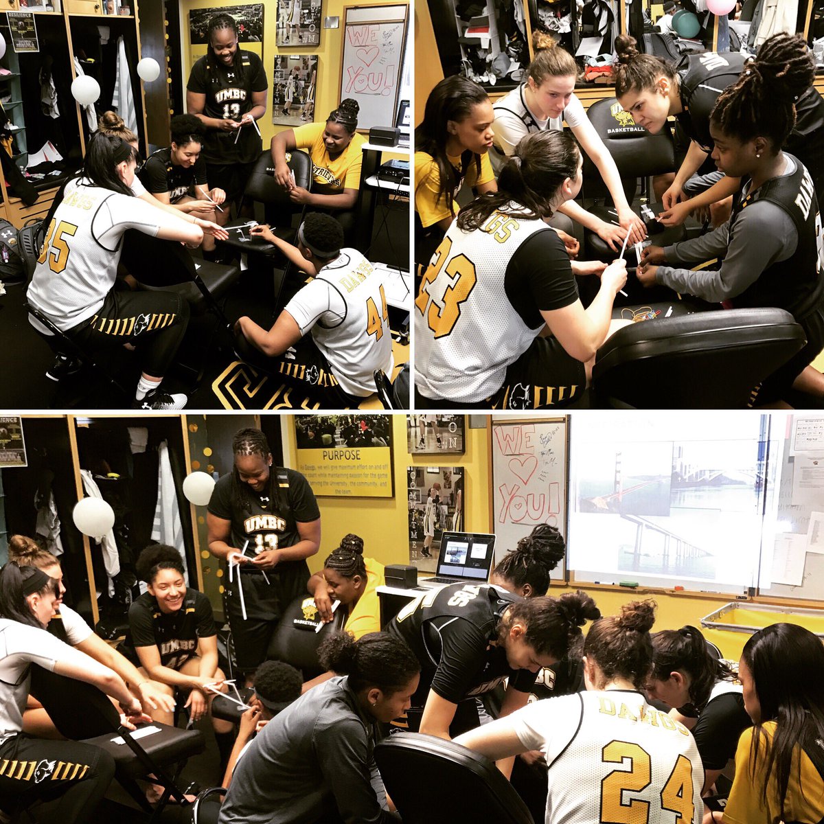 CBarkerWalsh's tweet image. Reminding our players that they know how to COMMUNICATE very well with each other!! #mentaltraining #bridgebuild #havingfun