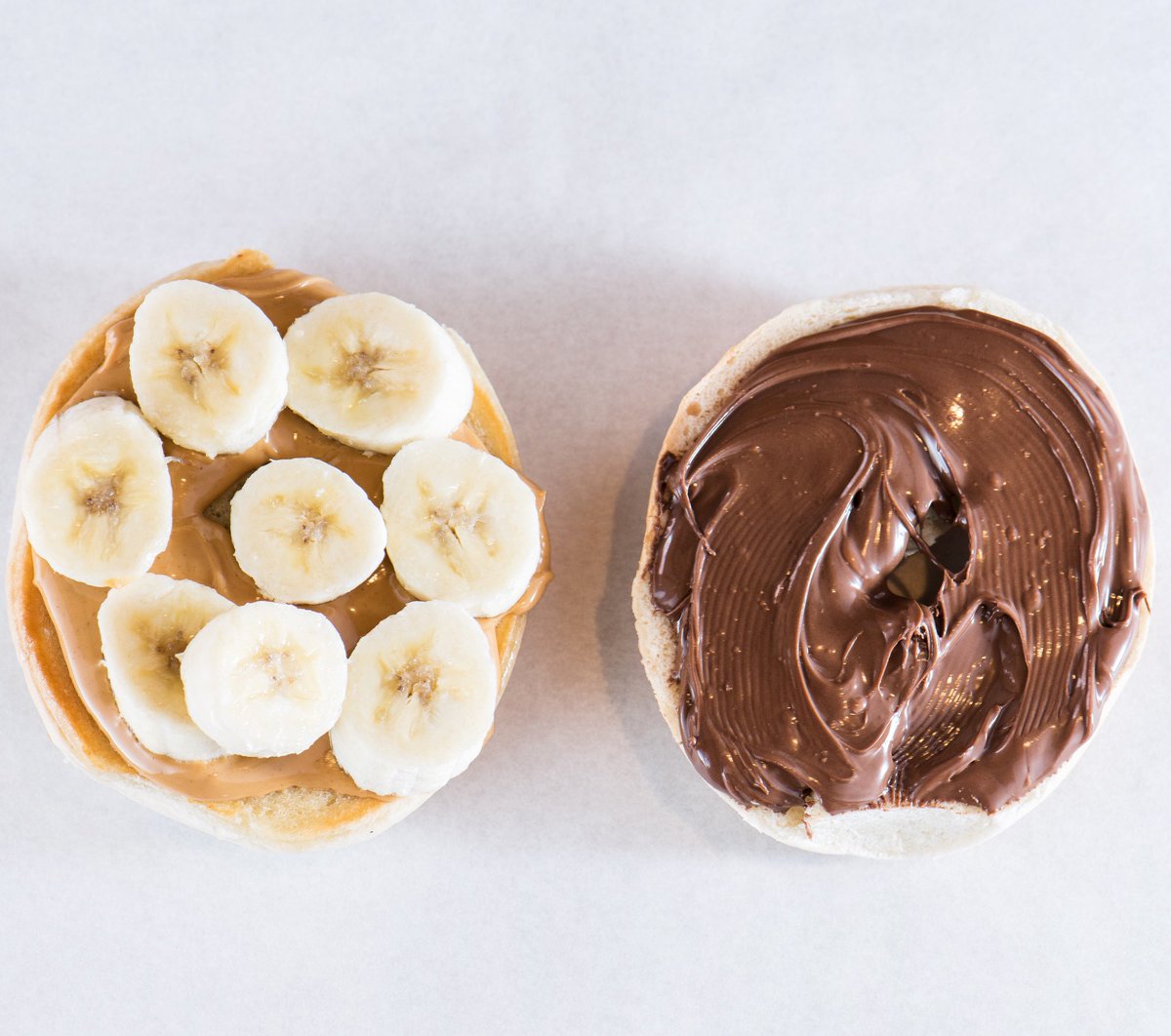 orderupsa's tweet photo. It's #PeanutButterLoversDay and we're all about our Banana PB&amp;N Bagel Burger! Available every morning. #wakeuporderup #orderupsa 🍌🥜 https://t.co/ec8Xd4YWDo