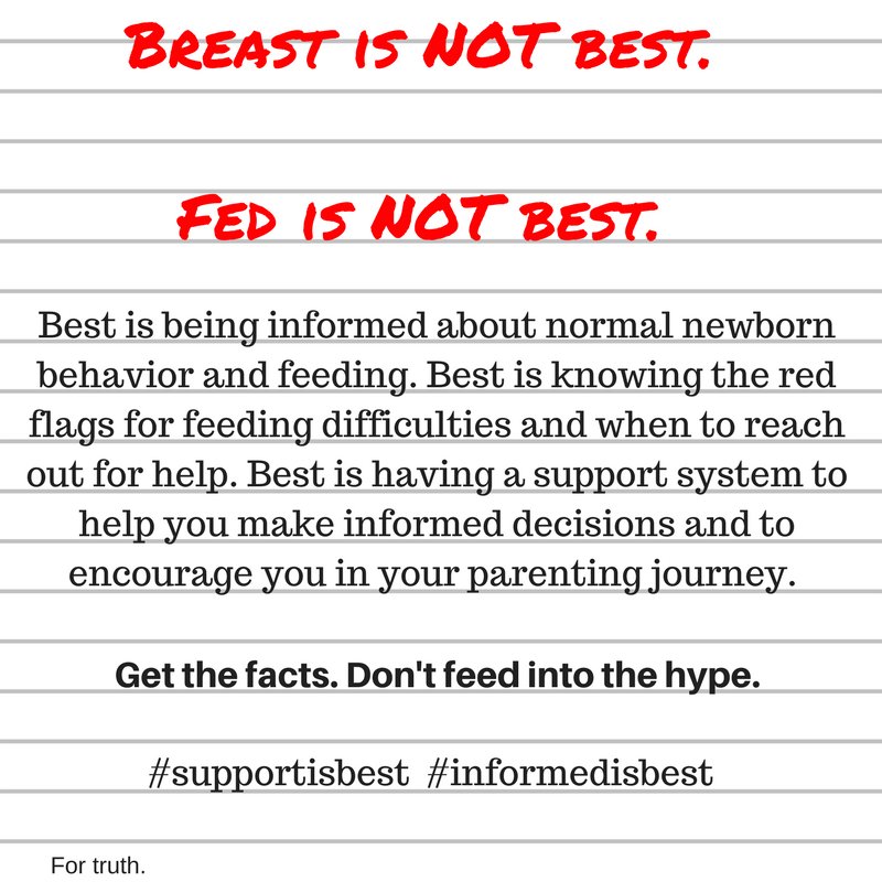 NativeMothering's tweet photo. Get the facts. Be informed. Act accordingly. Rock on. #supportisbest #informedisbest #bfingistradish #breastfeeding #fedisbest #breastisbest https://t.co/eVSrXmwa3A